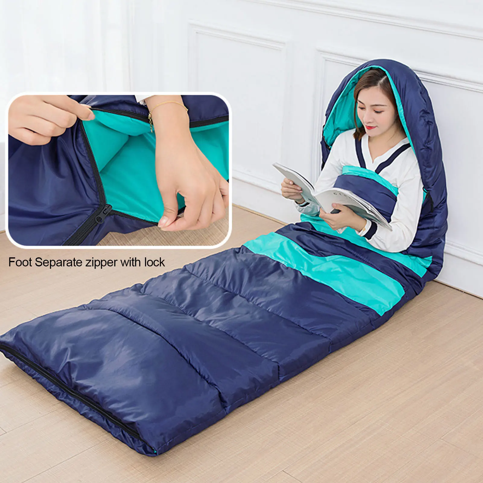 Electric Heated Sleeping Bag Waterproof Adjustable Warm Winter Envelopes Footmuf Sleeping Bag
Electric Heated Sleeping Bag Waterproof Adjustable Warm Winter Envelopes Footmuf Sleeping Bag