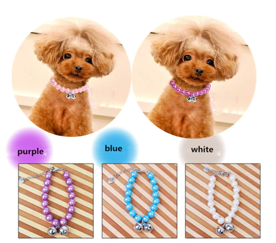 Pet PRINCESS NECKLACE party cat and dog supplies small bell imitation pearl pet Necklace Jewelry
Pet PRINCESS NECKLACE party cat and dog supplies small bell imitation pearl pet Necklace Jewelry