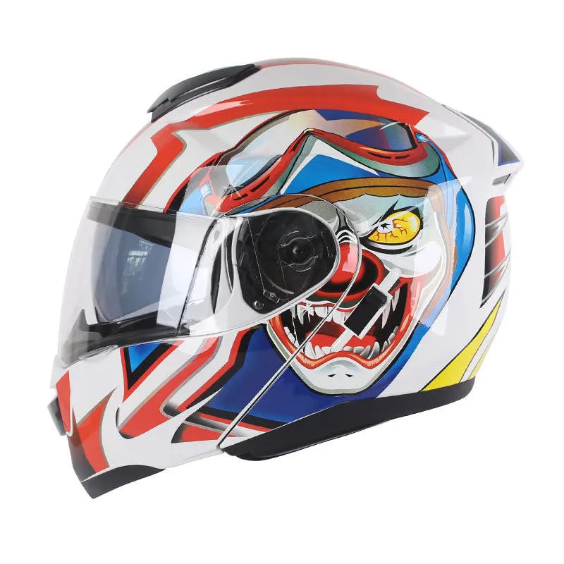 2020 New motorcycle helmet flip up double lens removable and Aerodynamic design modular helmet DOT Approved motocross casco
2020 New motorcycle helmet flip up double lens removable and Aerodynamic design modular helmet DOT Approved motocross casco