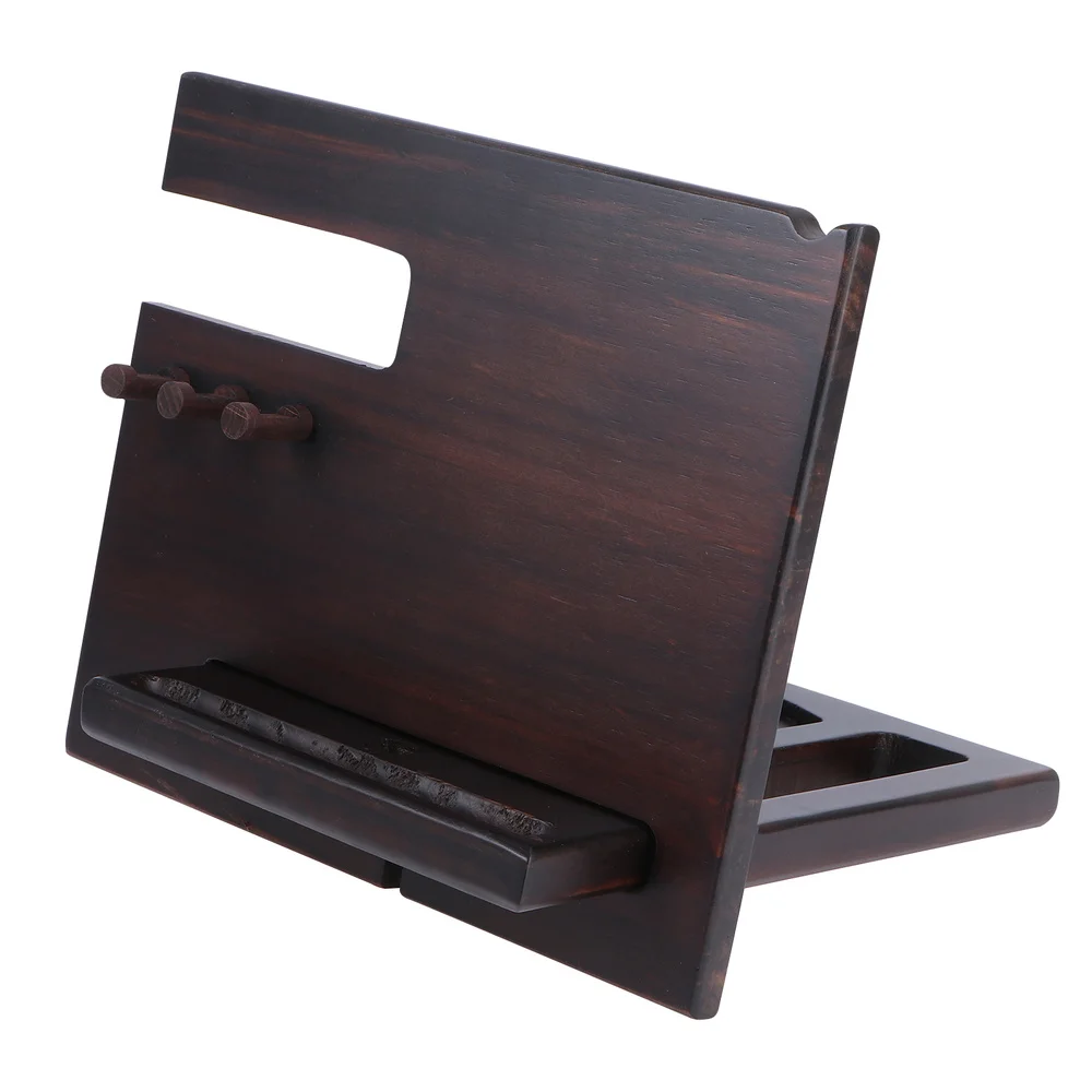1Pc Wooden Phone Stand Watch Key Hanging Bracket Desktop Phone Holder Base 
1Pc Wooden Phone Stand Watch Key Hanging Bracket Desktop Phone Holder Base
