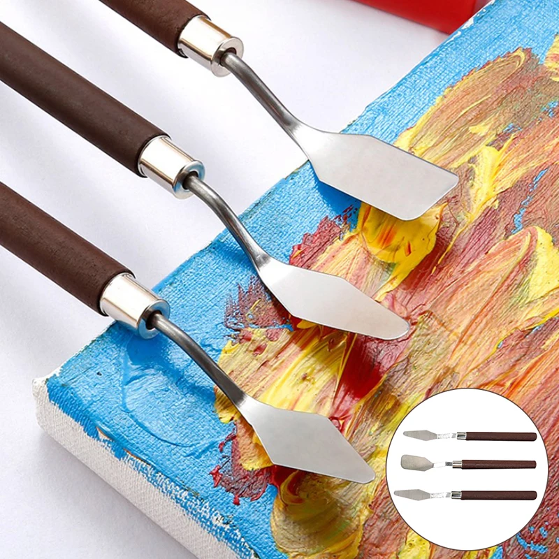 Stainless Steel Artist Painting Palette Knife Kit Spatula Paint Art Craft Tools
Stainless Steel Artist Painting Palette Knife Kit Spatula Paint Art Craft Tools