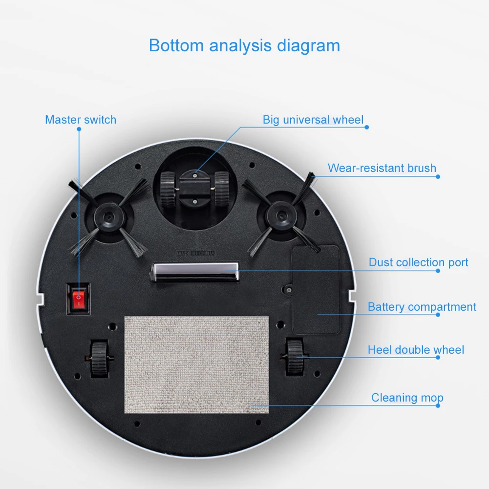 Smart Touch Robot Vacuum Cleaner USB Auto Cleaning Robot Dry Wet Sweeper Robots 3000Pa Strong Suction Household Tools
Smart Touch Robot Vacuum Cleaner USB Auto Cleaning Robot Dry Wet Sweeper Robots 3000Pa Strong Suction Household Tools
