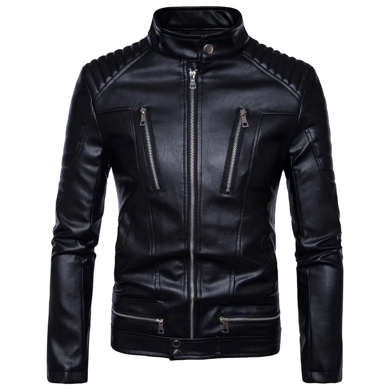 Zipper Coat Mens Bomber Jackets Fashion Men Faux Overcoat Leather Motor Jacket Motorcycle Bikers Punk Man Brand Top Colthing
Zipper Coat Mens Bomber Jackets Fashion Men Faux Overcoat Leather Motor Jacket Motorcycle Bikers Punk Man Brand Top Colthing