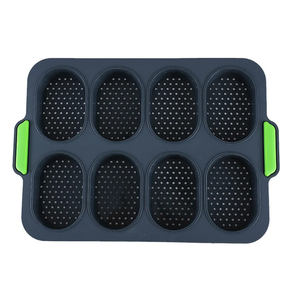 8 Grids Non-stick Silicone Baking Tray Pan Mold Pan Bread Cake Mold Bakeware Mould Pan High Temperature Resistant Cake Tool
8 Grids Non-stick Silicone Baking Tray Pan Mold Pan Bread Cake Mold Bakeware Mould Pan High Temperature Resistant Cake Tool