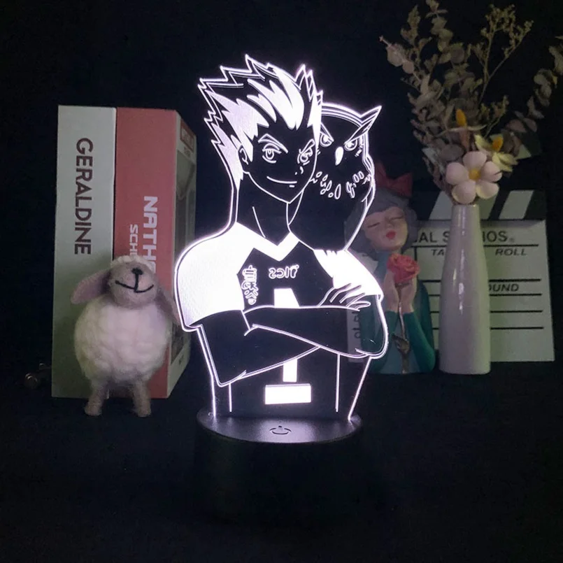LED Projector Night Sensor Light Lamp 3D Hinata Shoyo Kageyama Tobio Haikyuu Atmosphere Decoration Kids Gift Nightlight Acrylic
LED Projector Night Sensor Light Lamp 3D Hinata Shoyo Kageyama Tobio Haikyuu Atmosphere Decoration Kids Gift Nightlight Acrylic
