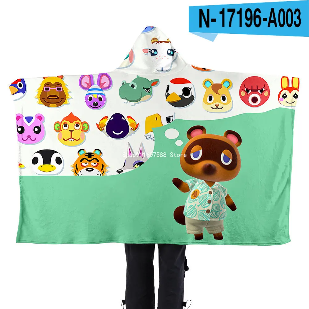 Cartoon New Game Animal Crossing Blanket Soft and Comfortable Hooded Lazy Blanket Flannel Cloak Kids Blankets and Throws
Cartoon New Game Animal Crossing Blanket Soft and Comfortable Hooded Lazy Blanket Flannel Cloak Kids Blankets and Throws