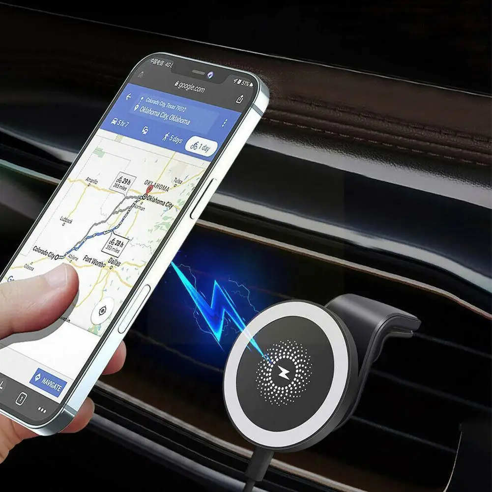 Universal Wireless Magnetic Clip Car Mobile Phone Holder Rotation Fast Air Charger 360 Adjustable Mount Magnet Auto Vent V2N7
Universal Wireless Magnetic Clip Car Mobile Phone Holder Rotation Fast Air Charger 360 Adjustable Mount Magnet Auto Vent V2N7