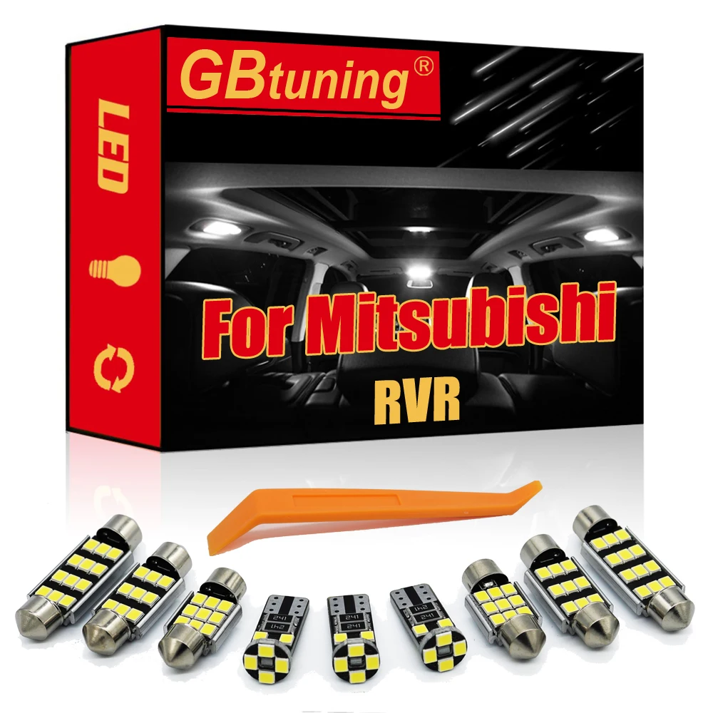 GBtuning 11Pcs For Mitsubishi RVR 2011-2021 Canbus LED Interior Bulb Light Kit Vehicle Dome Map Trunk Reading Roof Indoor Lamp
GBtuning 11Pcs For Mitsubishi RVR 2011-2021 Canbus LED Interior Bulb Light Kit Vehicle Dome Map Trunk Reading Roof Indoor Lamp