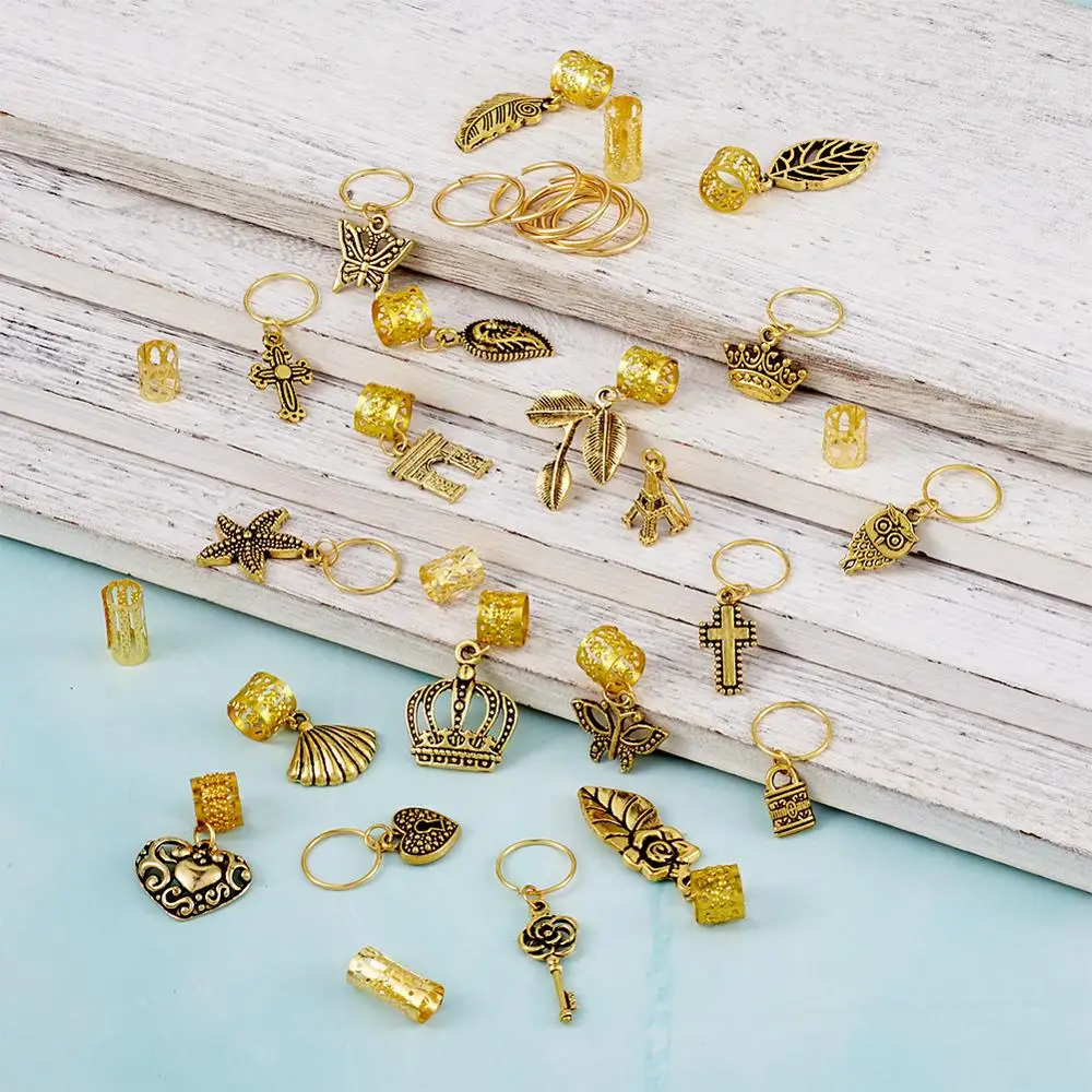 pandahall Hair Accessories Kit Hair Coil Cuffs Mixed Color Hair Braid Rings Pendants with Jump Ring for DIY Twist Braid Hair
pandahall Hair Accessories Kit Hair Coil Cuffs Mixed Color Hair Braid Rings Pendants with Jump Ring for DIY Twist Braid Hair