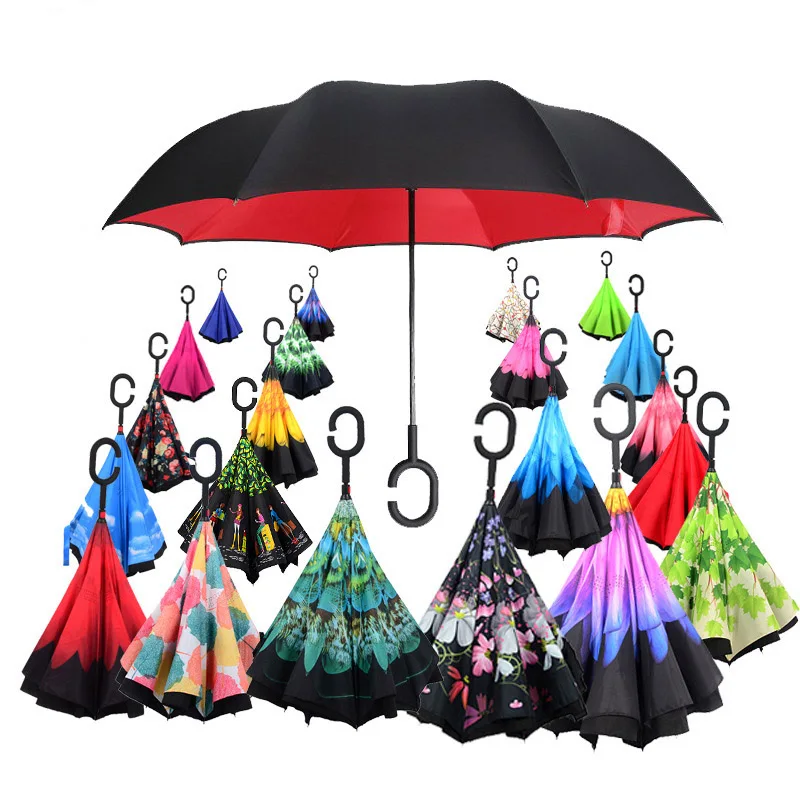 Folding Long Shank Double Layer Inverted Umbrella Windproof Reverse C-Hook golf umbrella reverse Umbrellas For Outdoor Car
Folding Long Shank Double Layer Inverted Umbrella Windproof Reverse C-Hook golf umbrella reverse Umbrellas For Outdoor Car