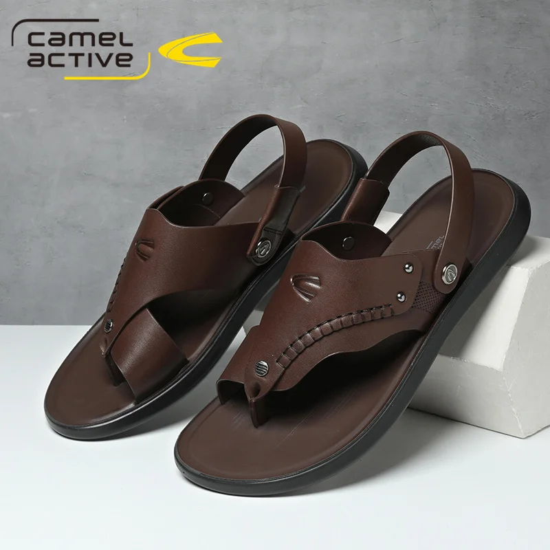 Camel Active 2021 New Genuine Leather Men Sandals Shoes Fretwork Breathable Style Retro Gladiator Summer | Обувь