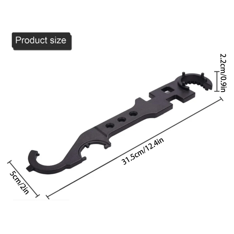 Multi-function Wrench High-strength Steel Universal Spanner Repair Tool for Nut Removal Installation 
Multi-function Wrench High-strength Steel Universal Spanner Repair Tool for Nut Removal Installation