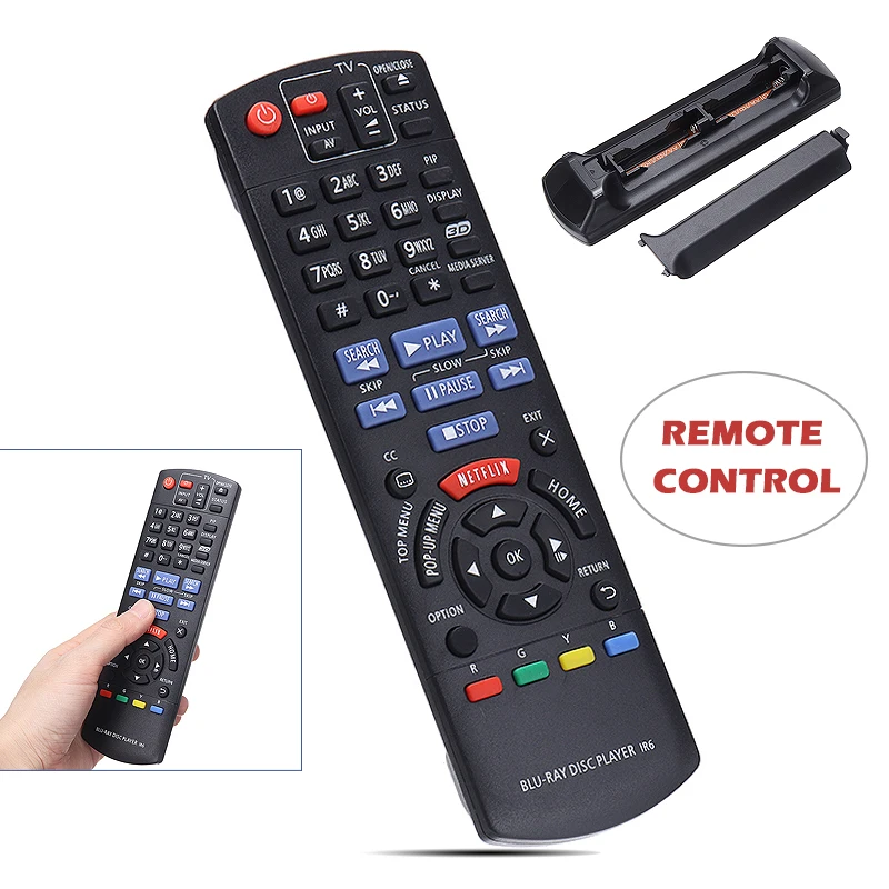 Замена пульта дистанционного управления для Panasonic DMP-BD75 DMP-BD755 DMR-EH58EP-K DMR-EH57 Blu-Ray DVD
