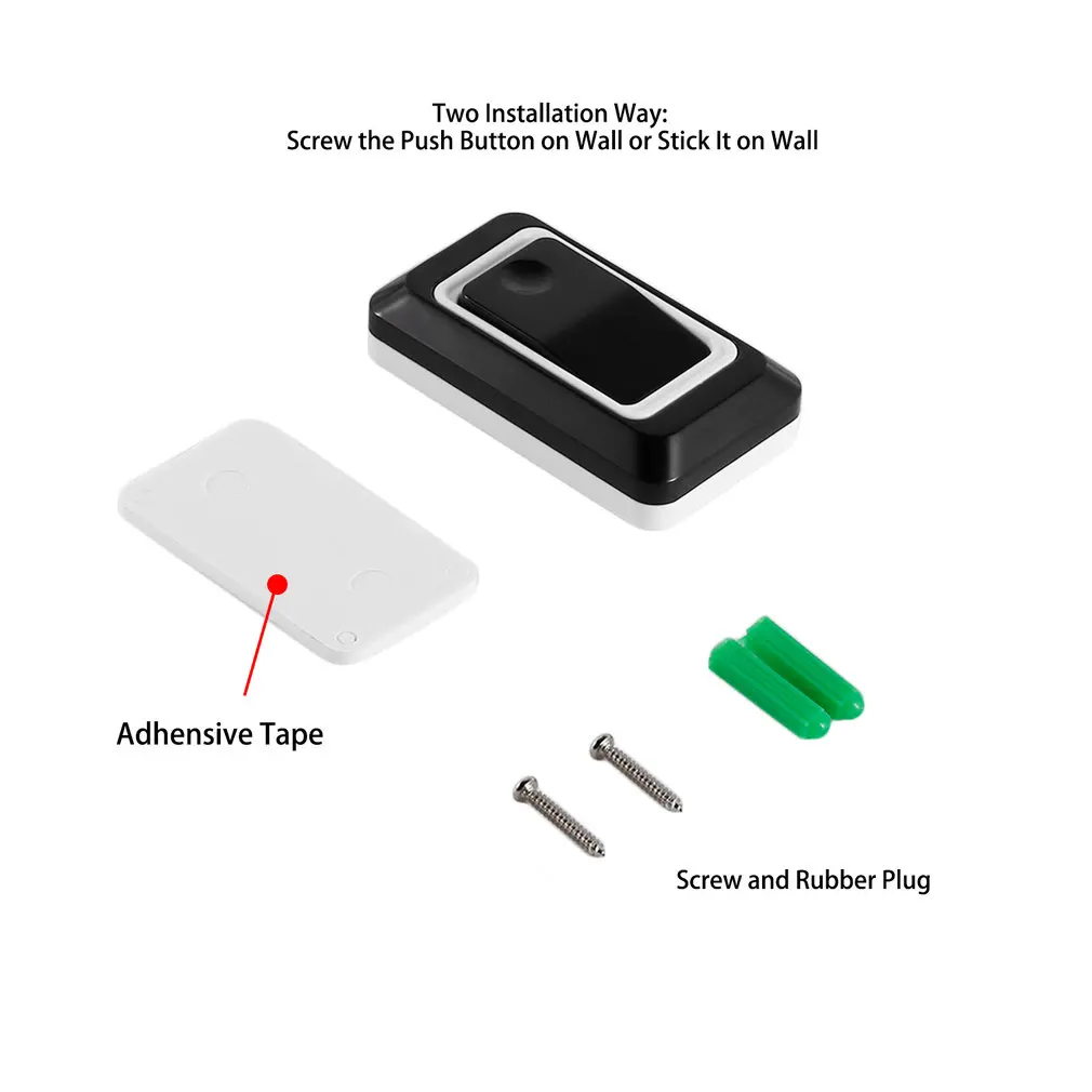 Wireless Doorbell Portable Wirless Digital Cordless Door-Bell Kit Waterproof 1000ft/ 300m Range with Plug-in Receivers
Wireless Doorbell Portable Wirless Digital Cordless Door-Bell Kit Waterproof 1000ft/ 300m Range with Plug-in Receivers