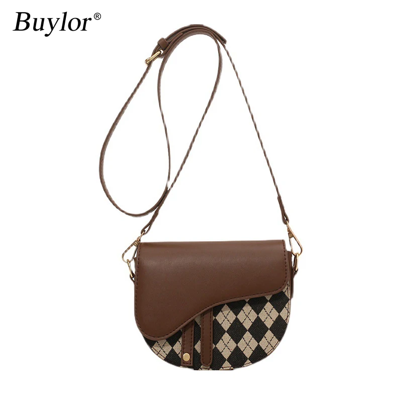 Buylor 2022 Ladies Saddle Bag Luxury PU Leather Women Shoulder Messenger Bag Diamond Lattice Retro Crossbody Bags For Women
Buylor 2022 Ladies Saddle Bag Luxury PU Leather Women Shoulder Messenger Bag Diamond Lattice Retro Crossbody Bags For Women