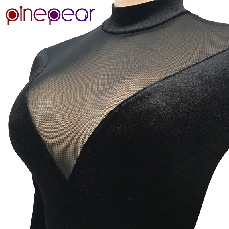 PinePear 2021 Velour Sheer Mesh Short Jumpsuits for Women Long Sleeve Turtleneck Playsuit See Through Sexy Party Club Outfits
PinePear 2021 Velour Sheer Mesh Short Jumpsuits for Women Long Sleeve Turtleneck Playsuit See Through Sexy Party Club Outfits