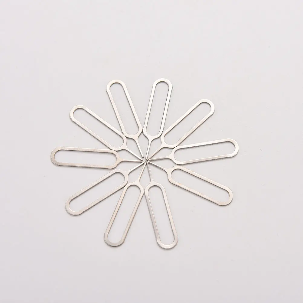 10pcs SIM Card Tray Removal Eject Pin Universal Sim Card Tray Pin Remover Eject Pin Needle Phone Tool For IPhone Samsung Huawei
10pcs SIM Card Tray Removal Eject Pin Universal Sim Card Tray Pin Remover Eject Pin Needle Phone Tool For IPhone Samsung Huawei