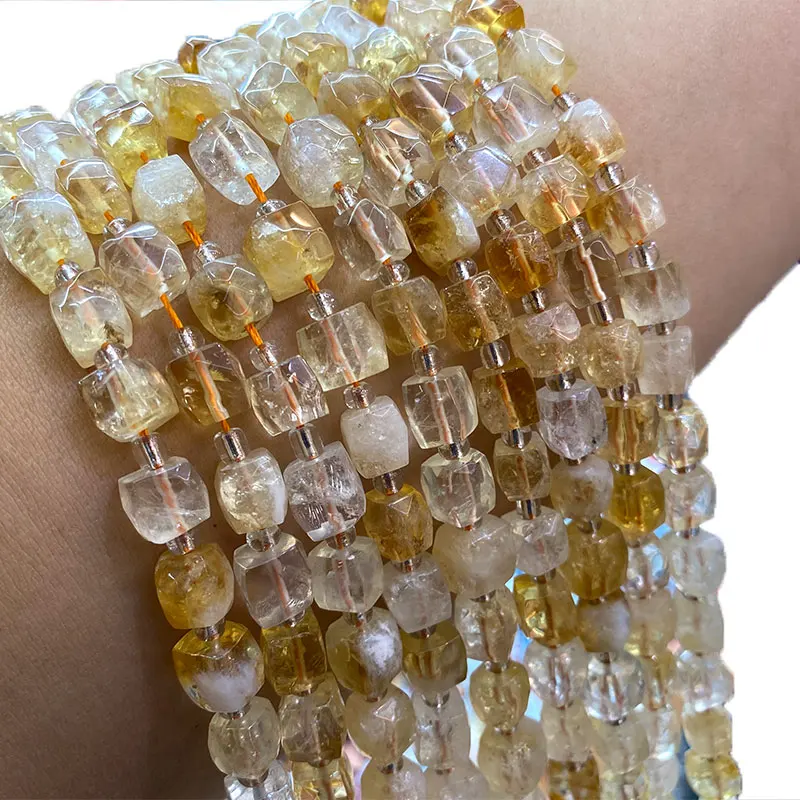 Fine 100% Natural Yellow Citrine Faceted Square Gemstone Beads For Jewelry Making DIY Bracelet Necklace 8-9MM 15''
Fine 100% Natural Yellow Citrine Faceted Square Gemstone Beads For Jewelry Making DIY Bracelet Necklace 8-9MM 15''