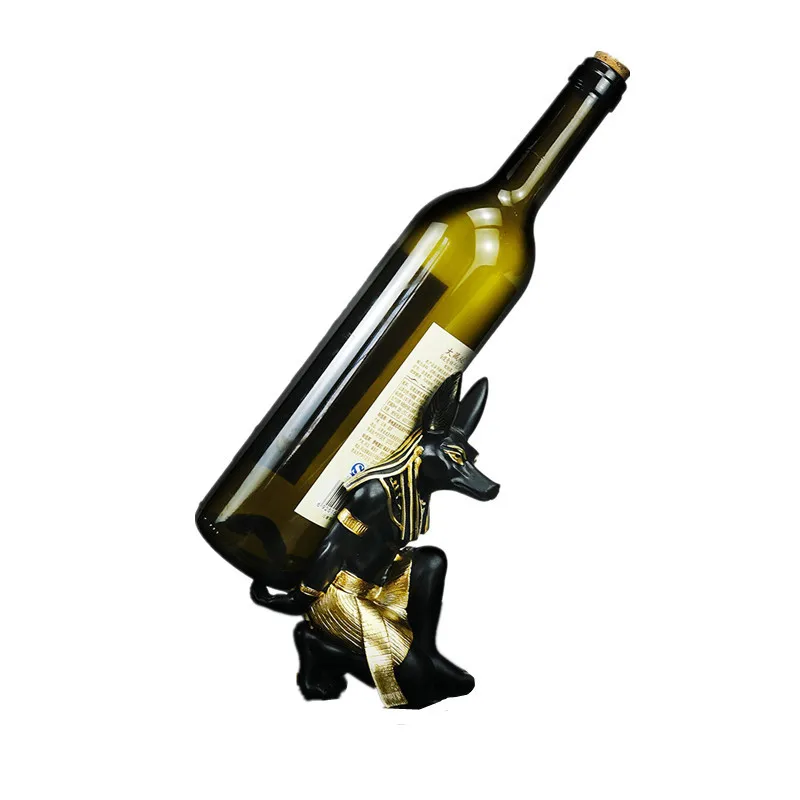 NIFLHEIM Resin Anubis God Wine Rack Figurines Modern Egypt Dog Miniatures Statues Animal Interior Home Desk Decor Sculpture
NIFLHEIM Resin Anubis God Wine Rack Figurines Modern Egypt Dog Miniatures Statues Animal Interior Home Desk Decor Sculpture