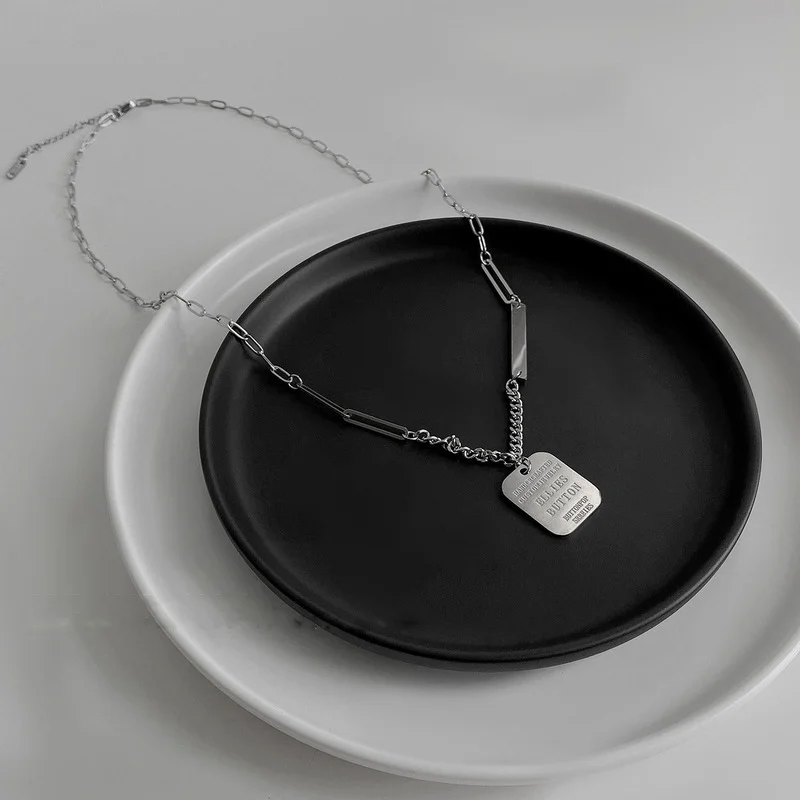 Origin Summer Asymmetry Stainless Steel Square Geometrical Letter Pendant Necklace for Women Girls Party Necklace Jewelry
Origin Summer Asymmetry Stainless Steel Square Geometrical Letter Pendant Necklace for Women Girls Party Necklace Jewelry