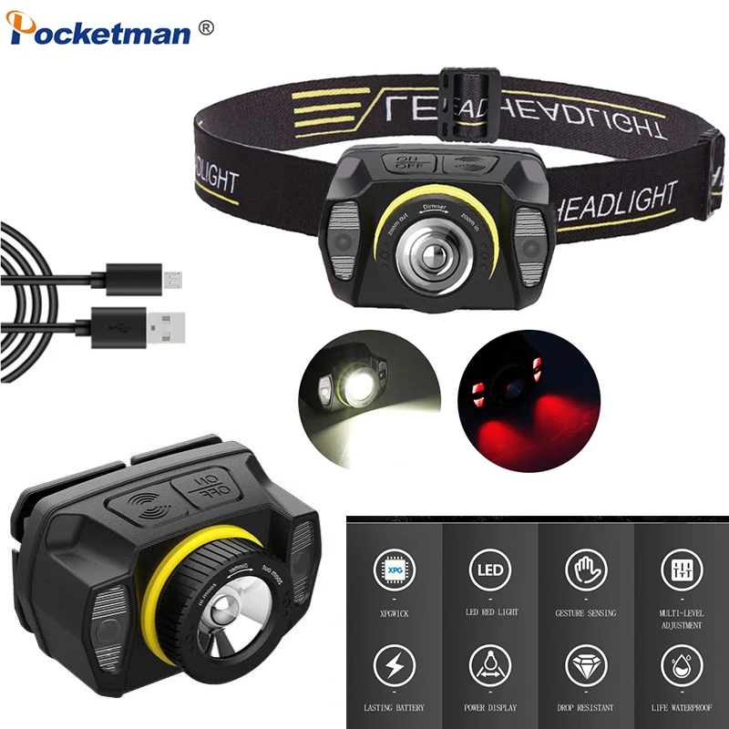 40000 LM Super Bright Headlight Portable Mini Headlamp USB Rechargeable LED Head Torch Waterproof Zoomable With Built-in Battery
40000 LM Super Bright Headlight Portable Mini Headlamp USB Rechargeable LED Head Torch Waterproof Zoomable With Built-in Battery