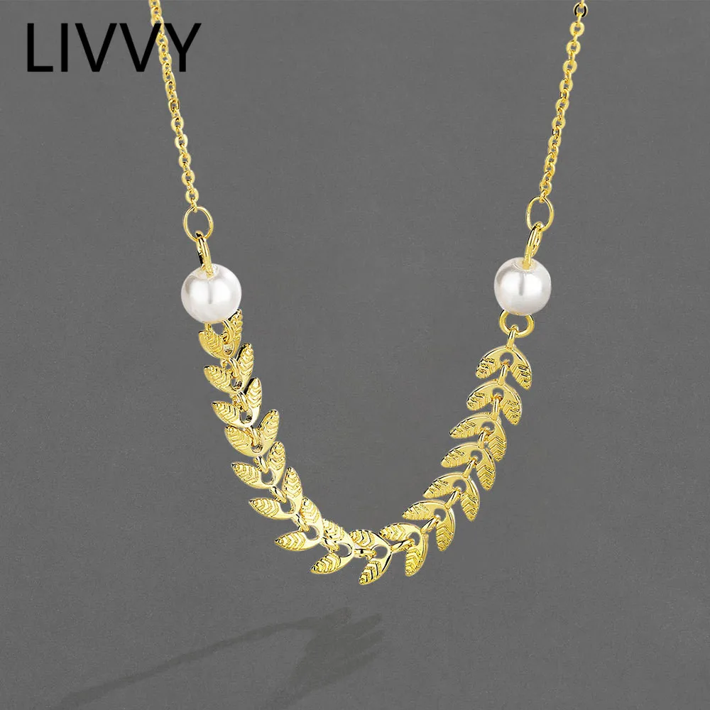 Silver Color Fashion Design Wheat Pearl Necklace Female Clavicle Necklace Simple Luxury Graceful Clavicle Chain Wedding Jewelry
Silver Color Fashion Design Wheat Pearl Necklace Female Clavicle Necklace Simple Luxury Graceful Clavicle Chain Wedding Jewelry