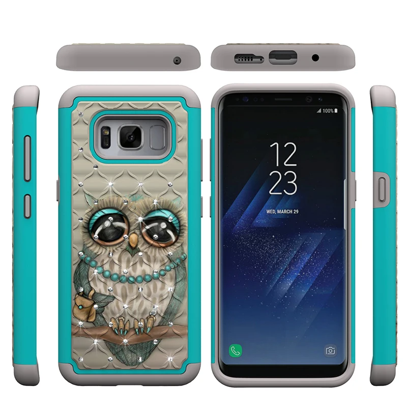 Чехлы-бампер для Samsung Galaxy S8 8 S Прочный Гибридный двухслойный защитный чехол SM-G950FD