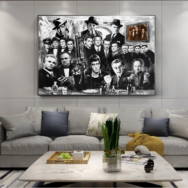 Classic Movie Gangsters Godfather Wall Posters Canvas Paintings Wall Art Pictures Posters and Prints for Living Room Decor 
Classic Movie Gangsters Godfather Wall Posters Canvas Paintings Wall Art Pictures Posters and Prints for Living Room Decor