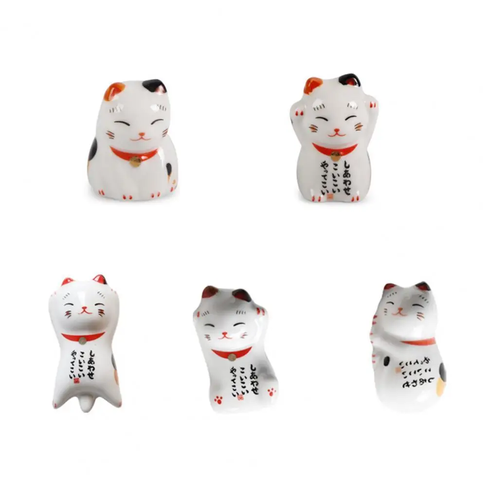 Chopsticks Holder Lovely Cat Pattern Interesting Sturdy Durable Ceramic Rest Dinner Spoon Stand Kitchen Tools
Chopsticks Holder Lovely Cat Pattern Interesting Sturdy Durable Ceramic Rest Dinner Spoon Stand Kitchen Tools