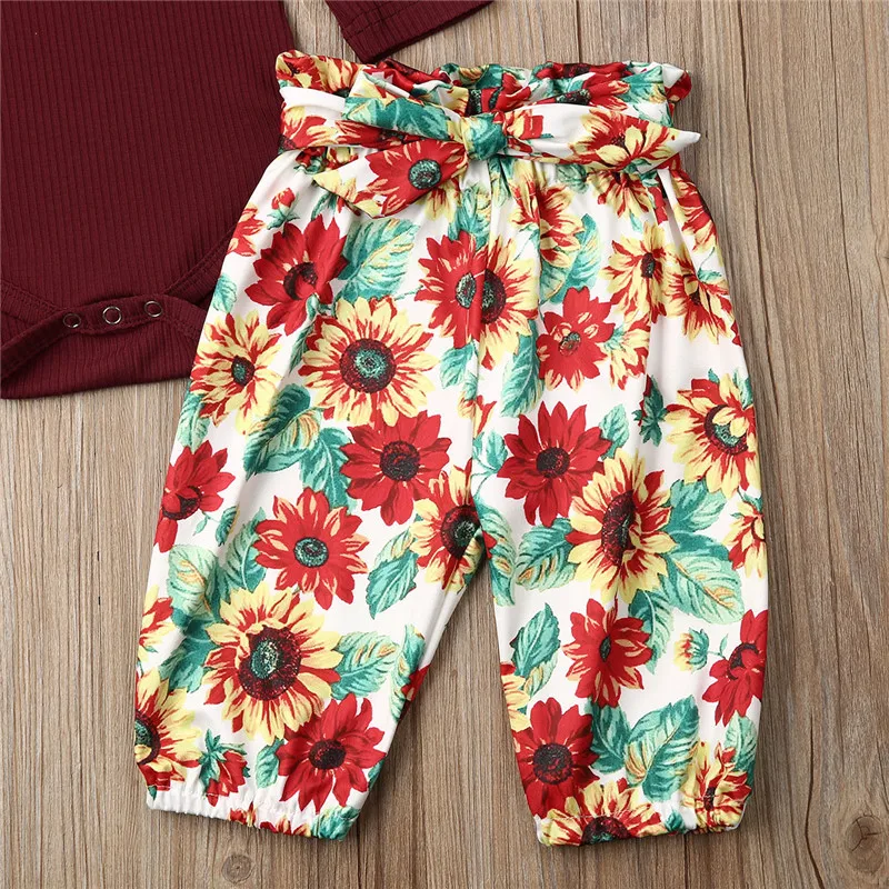 CANIS baby's sets Infant Baby clothing Girls Kid Romper Bodysuit Cotton Tops Sunflower Pants casual Outfits floral Clothes
CANIS baby's sets Infant Baby clothing Girls Kid Romper Bodysuit Cotton Tops Sunflower Pants casual Outfits floral Clothes