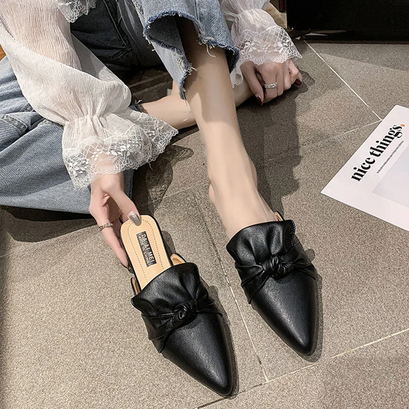 Cover Toe Female Shoes Med Slippers Soft Square heel Butterfly-Knot Slides Fashion Mules For Women 2021 New Comfort Block Summer
Cover Toe Female Shoes Med Slippers Soft Square heel Butterfly-Knot Slides Fashion Mules For Women 2021 New Comfort Block Summer