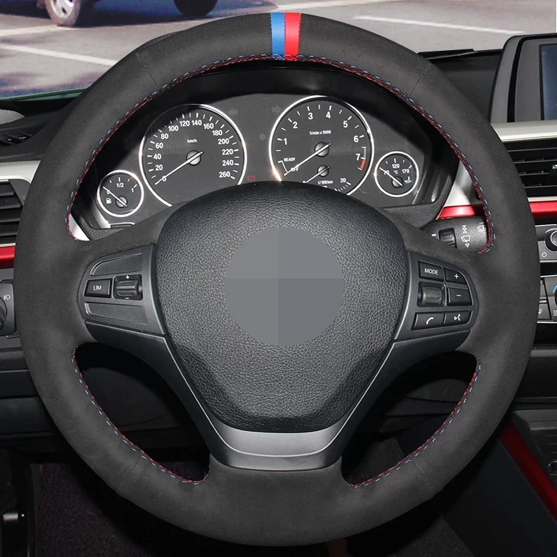 Hand Sewing Car Steering Wheel Cover Black Genuine Leather Suede For BMW F30 F31 F34 F20 F21 F22 F23 Braid
Hand Sewing Car Steering Wheel Cover Black Genuine Leather Suede For BMW F30 F31 F34 F20 F21 F22 F23 Braid