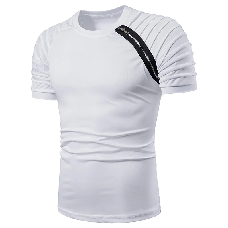 Fashionable Men's Solid Color T-Shirt O Leader Folding Zipper Design Comfortable Top 2021 Summer Hot Sale Trend Men's 6 Colors
Fashionable Men's Solid Color T-Shirt O Leader Folding Zipper Design Comfortable Top 2021 Summer Hot Sale Trend Men's 6 Colors