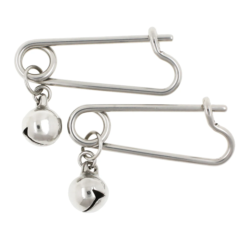 

JHJT 2PCS Nipple Barbell Rings 316L Surgical Stainless Steel Small Bell Nipple Shied Piercing Body Jewelry 14G