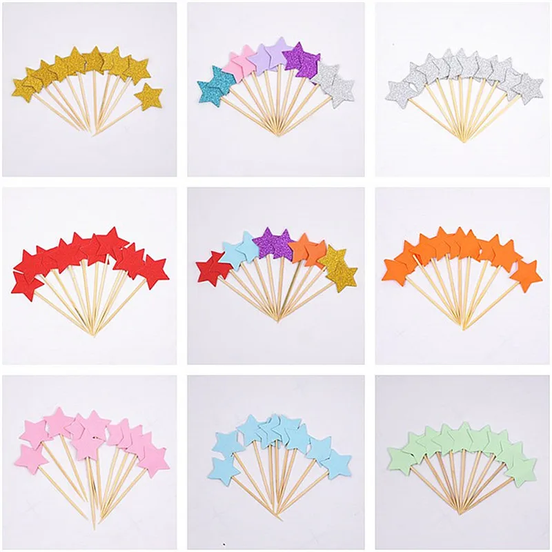 10pcs Mini Star Cupcake Toppers Birthday Cake Topper Cake Decoration Wedding Party Decorations Cake Flags Party Supplies
10pcs Mini Star Cupcake Toppers Birthday Cake Topper Cake Decoration Wedding Party Decorations Cake Flags Party Supplies