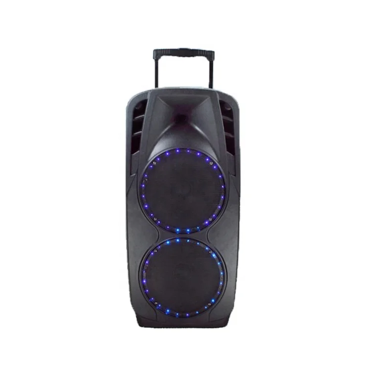 Double 10 Inch Subwoofer Speaker Powered Portable Trolley Speaker With Dj Lights Best Trolley Speaker 
Double 10 Inch Subwoofer Speaker Powered Portable Trolley Speaker With Dj Lights Best Trolley Speaker