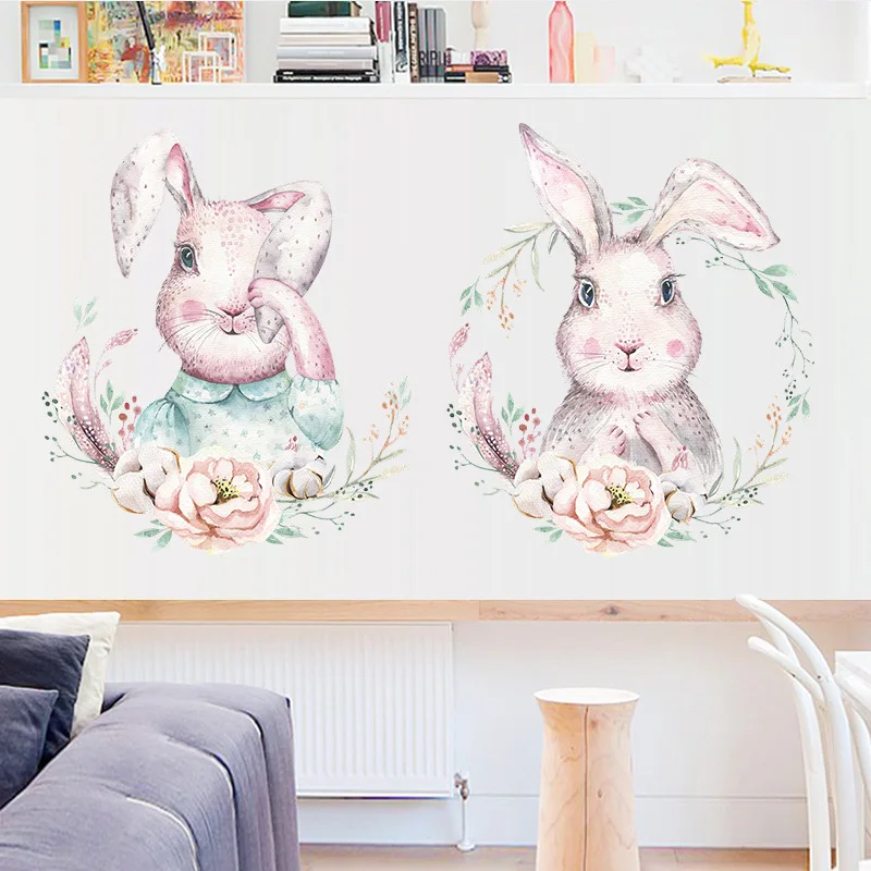 Diy Cartoon Bunny Wall Stickers Wall Stickers for Children's Bedroom &living Room Decor
Diy Cartoon Bunny Wall Stickers Wall Stickers for Children's Bedroom &living Room Decor