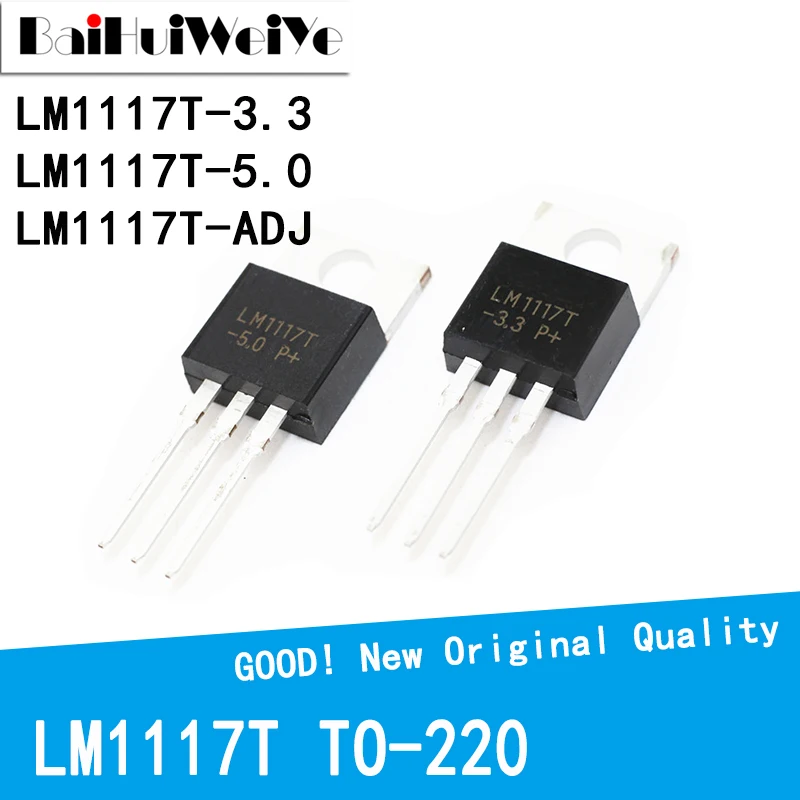 10PCS/LOT LM1117T-ADJ LM1117T-ADJ3.3 LM1117T-5.0 LM1117T LM1117 TO-220 TO220 Low-Dropout Linear Regulator New Original Chipset
10PCS/LOT LM1117T-ADJ LM1117T-ADJ3.3 LM1117T-5.0 LM1117T LM1117 TO-220 TO220 Low-Dropout Linear Regulator New Original Chipset