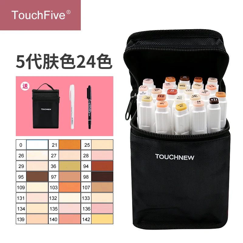TouchFIVE 12/24 цветов эскиз тона кожи Маркер ручка художника с двойной головкой на спиртовой основе Манга Арт Маркеры Ручка
TouchFIVE 12/24 цветов эскиз тона кожи Маркер ручка художника с двойной головкой на спиртовой основе Манга Арт Маркеры Ручка