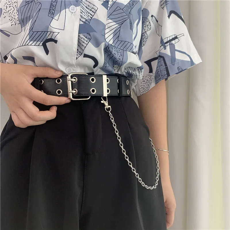 Women PU Leather Belt For Jeans Female Punk Fashion Trousers Pin Buckle Black Willow Nail Waist Full Grommet Belts Men
Women PU Leather Belt For Jeans Female Punk Fashion Trousers Pin Buckle Black Willow Nail Waist Full Grommet Belts Men