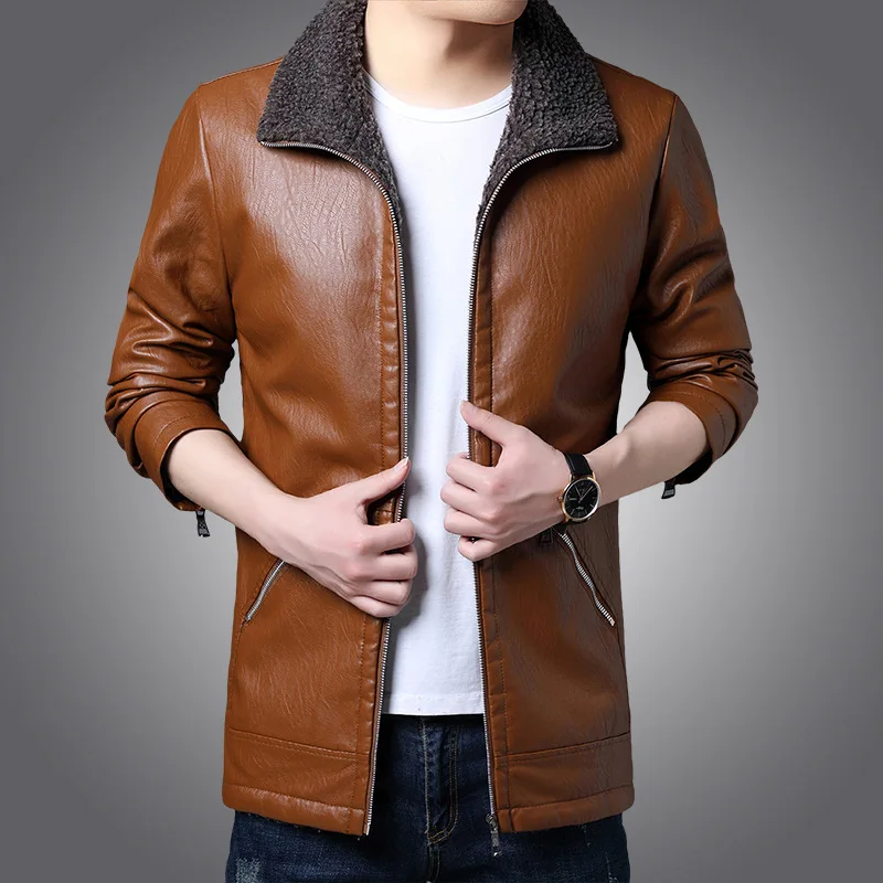 2022 Men's Autumn and Winter Loose Casual Thick PU Leather Jacket Youth Handsome plus Velvet Leather Clothing with Stand Collar
2022 Men's Autumn and Winter Loose Casual Thick PU Leather Jacket Youth Handsome plus Velvet Leather Clothing with Stand Collar