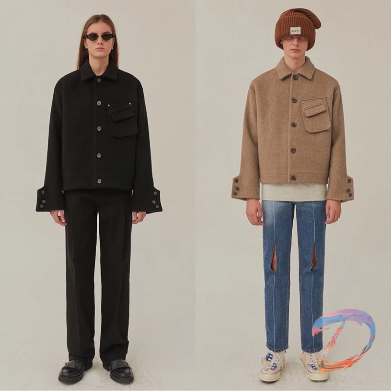 ADERERROR Woolen Jacket Coat High Quality Button Lapel Coat Adererror Men's Women's Jackets
ADERERROR Woolen Jacket Coat High Quality Button Lapel Coat Adererror Men's Women's Jackets