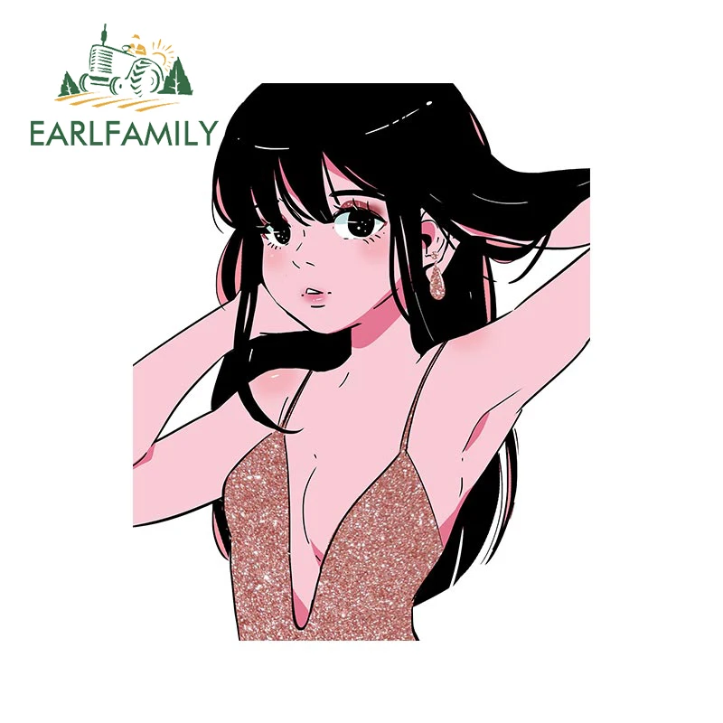 EARLFAMILY 13 см x 10,7 см для аниме-девушек, простые наклейки, милые, с защитой от царапин, задний багажник, товары для автомобилей
EARLFAMILY 13 см x 10,7 см для аниме-девушек, простые наклейки, милые, с защитой от царапин, задний багажник, товары для автомобилей