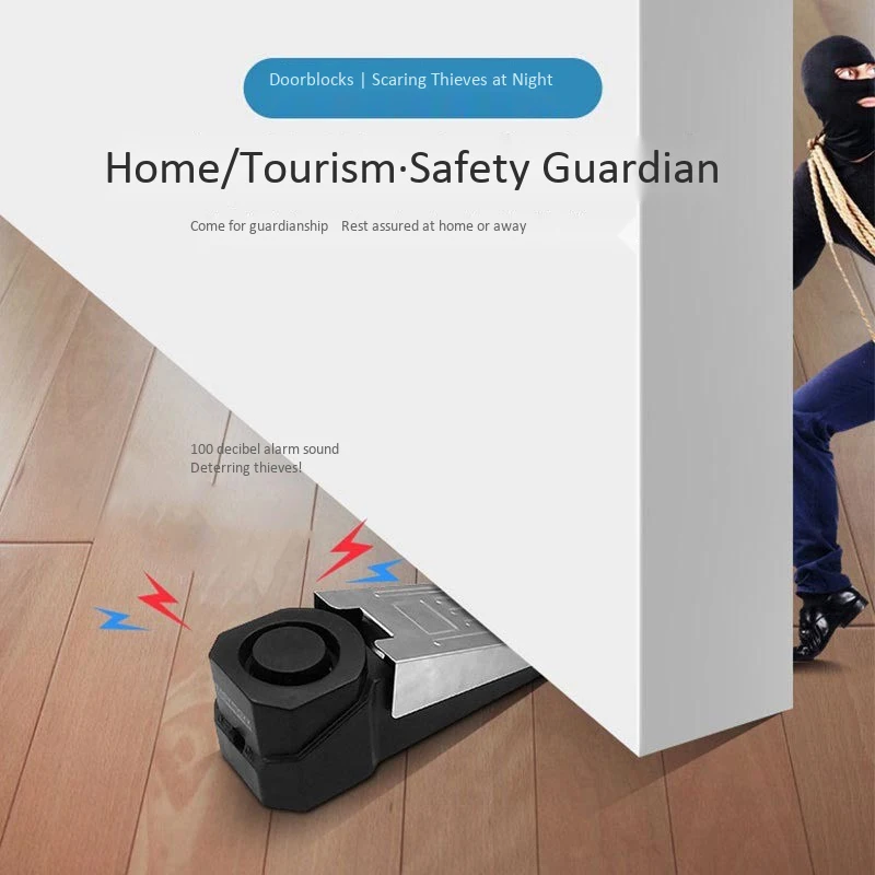 100 DB Door Stop Block Alarm Anti Theft Burglar Stopper Home Security System Wedge Shaped Door Stop Stopper Alarm
100 DB Door Stop Block Alarm Anti Theft Burglar Stopper Home Security System Wedge Shaped Door Stop Stopper Alarm
