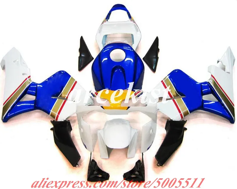 4 Free Gifts Injection mold New ABS Fairings Kit Fit for HONDA CBR600RR F5 2003 2004 03 04 bodywork set blue white
4 Free Gifts Injection mold New ABS Fairings Kit Fit for HONDA CBR600RR F5 2003 2004 03 04 bodywork set blue white