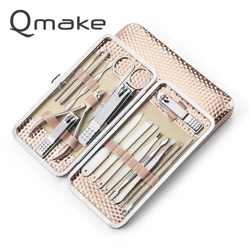 Профессиональные 15 шт . в 1 набор из нержавеющей стали кусачки для ногтей Триммер