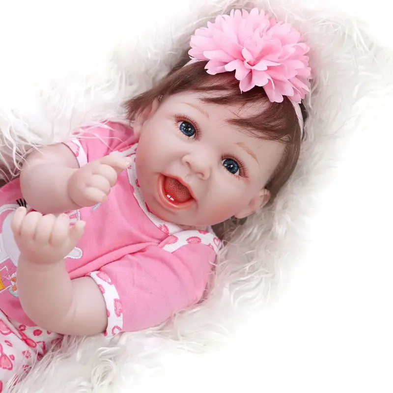 55cm Realistic Cute Doll Soft Body Vinyl Toddler Babies Lifelike Girl Toy Gift 54DA 
55cm Realistic Cute Doll Soft Body Vinyl Toddler Babies Lifelike Girl Toy Gift 54DA