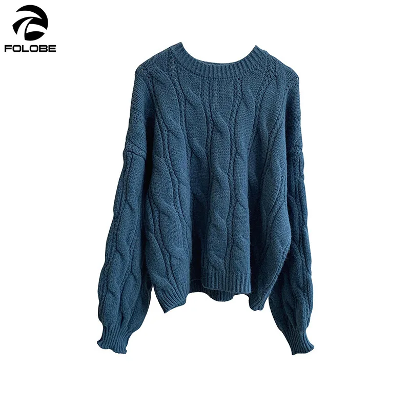 FOLOBE Autumn Winter Women Vintage Short Sweater Women Twist Pullover Long Sleeve Loose Sweater Knitted Casual Sweater Tops
FOLOBE Autumn Winter Women Vintage Short Sweater Women Twist Pullover Long Sleeve Loose Sweater Knitted Casual Sweater Tops