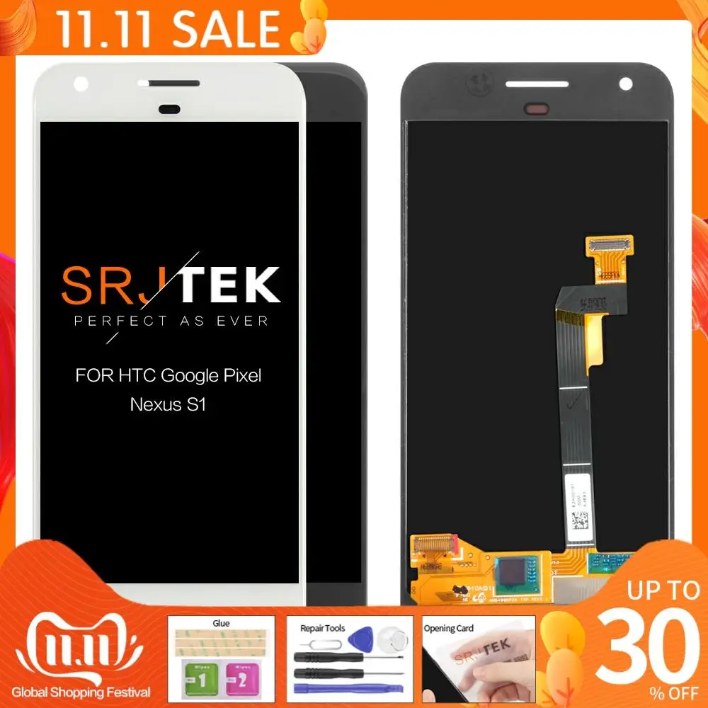 Оригинальный дисплей 5 0 дюйма без битых пикселей для HTC Google Pixel LCD Nexus S1 сенсорный