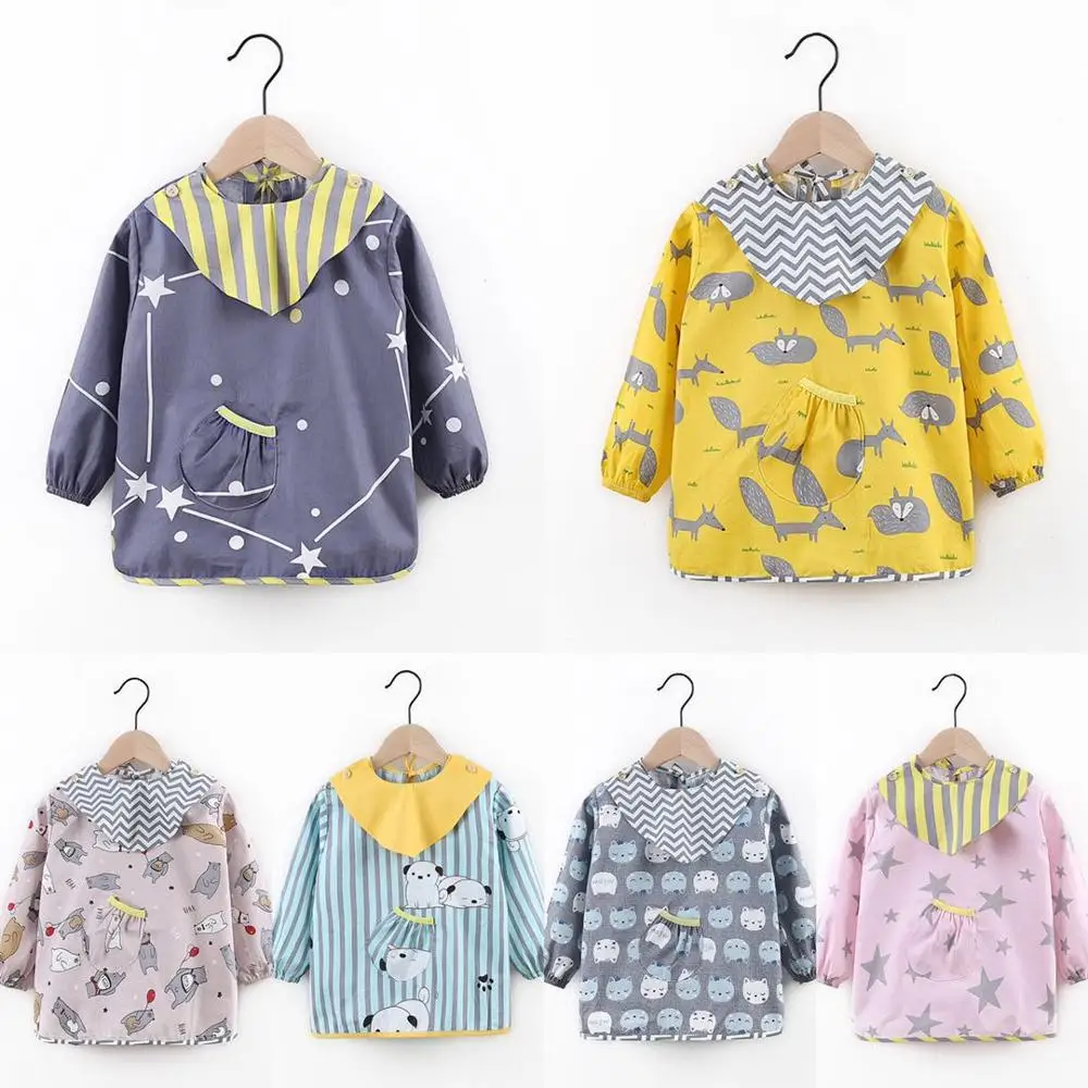 New Cute Children Baby Kids Toddler Waterproof Long sleve Art Smock Feeding Bib Apron Cotton
New Cute Children Baby Kids Toddler Waterproof Long sleve Art Smock Feeding Bib Apron Cotton